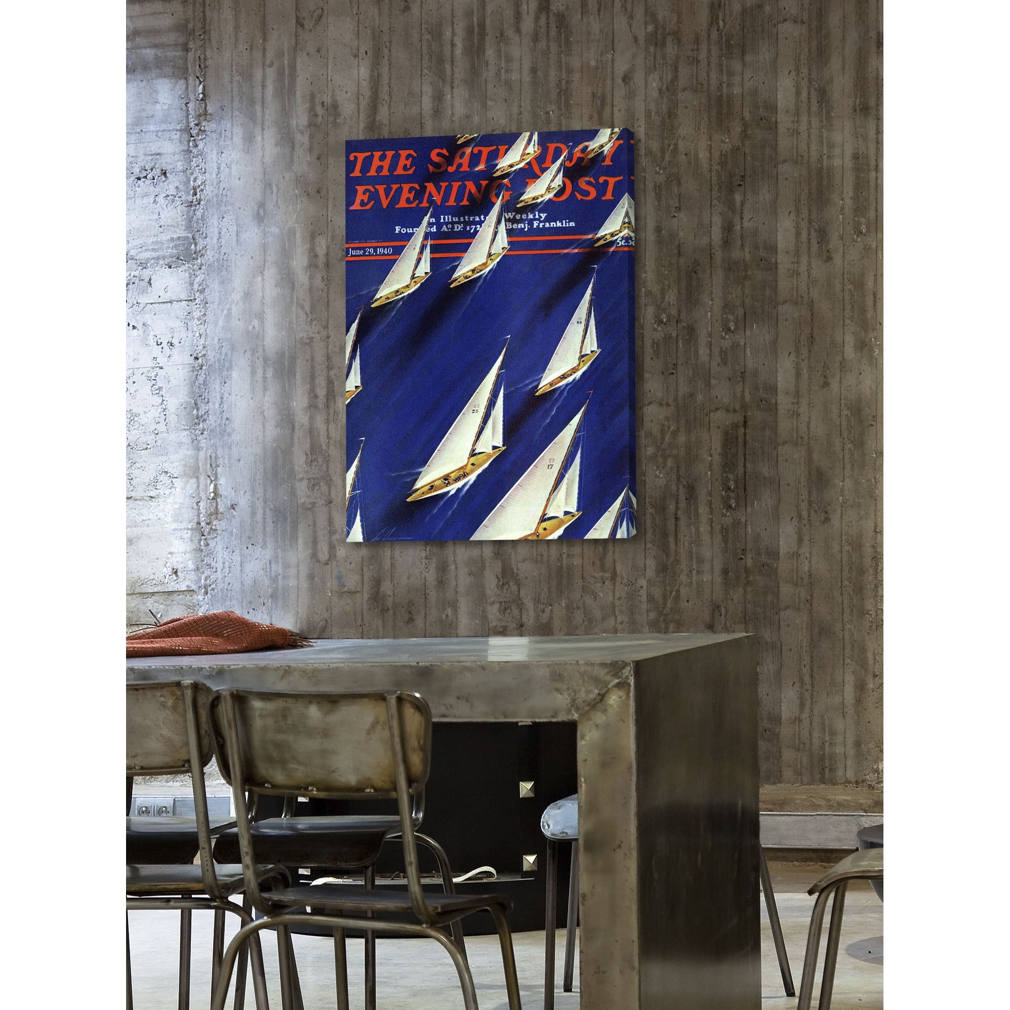 Marmont Hill "Saturday Evening Post 1940" Painting Print on Canvas