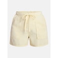 thumbnail image 6 of Time and Tru Women’s Soft High Rise Utility Shorts, 4” Inseam, Sizes XS-XXXL, 6 of 6
