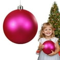thumbnail image 2 of ZTTD 1 Pcs 10 Inch Extra Large Christmas Ball Ornaments Shatterproof Hanging Tree Ornament Balls Decorations Plastic Ornament with Hanging Loop Xmas Decorations for Holiday, 2 of 4