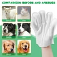 thumbnail image 5 of Oimmal Cleaning Glove for Dog and Cat, Wipes Gloves for Dog and Cat Fur Face, Ear, Eye, Paws Cleaning Wipes Pet Wash Free Gloves 10 Pcs, 5 of 6
