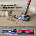 thumbnail image 4 of Cordless Vacuum Cleaner, 350W 35Kpa Powerful Stick Vacuum, with LED Display Free-Standing Vacuum Cleaners for Home Pet Hair Carpet Hard Floor S3 (Red), 4 of 9