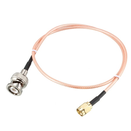 RG316 Coaxial Cable with BNC Male to SMA Male Connectors 50 Ohm 1.5 Feet