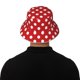 thumbnail image 5 of Balery Red Polka Dot Sombreros para el sol para hombre y mujer, sombrero de pescador con UPF 50+, 5 of 6
