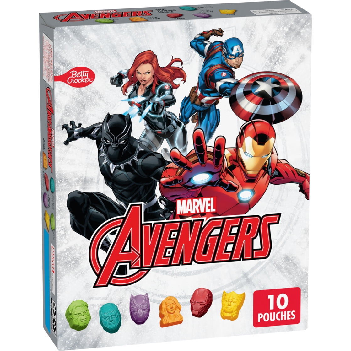 (8 pack) Marvel Avengers Fruit Flavored Snacks, Treat Pouches, Gluten Free Snack, 10 Ct, 8 oz