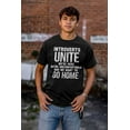 thumbnail image 4 of Introverts Unite Here Uncomfortable Men's Graphic T Shirt Tees Brisco Brands S, 4 of 4