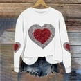 thumbnail image 5 of Fewfanhot Women's Tops, Tees & Blouses Valentine's Sweatshirt for Women Cute Love Heart Shirts Casual Long Sleeve Valentine Tshirt Clothes Tops, 5 of 5