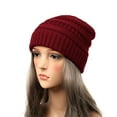 thumbnail image 2 of Mikilon Solid Color Versatile Knitted ‌Hats for Men and Women Winter Outdoorsy Thermal Hats Comfortable Warm Hats, 2 of 2