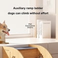 thumbnail image 5 of Colourtree Pet Steps for Cats | High Bed Climbing Dog Bed Steps - Indoor Pet Stairs Dog Steps, Non-Slip Wooden Dog Stairs (3-Steps), 5 of 8