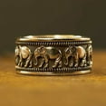 thumbnail image 3 of CILENON Gold Jewelry Alloy Elephant Ring Many Sizes To Choose Rings Gift for Women And Men Fashion Jewelry Special Gift Engagement Rings for Women Silver Rings Gold Ring(Gold,10), 3 of 3