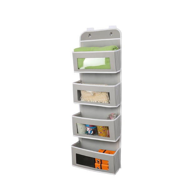 Bolsa De Almacenamiento Para Colgar En La Puerta Tela No Tejida Gran Capacidad Con 5 Bolsillos Grandes Soporte Para Colgar En La Puerta Que Ahorra Espacio Con Diseño De Ventana Transparente Guardurnaity HA014071-00