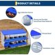 thumbnail image 4 of 10-hole metal chicken nesting boxes con 2 mounting options, roll-away egg feature, grande ventilation holes, y easy-to-clean design, 4 of 5
