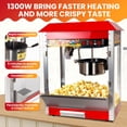 thumbnail image 4 of Commercial Popcorn Popper Machine,1300W Movie Theater Popcorn Popper,Large Popcorn Machine with 3-Switch Control for Entertainment Venue, 4 of 14