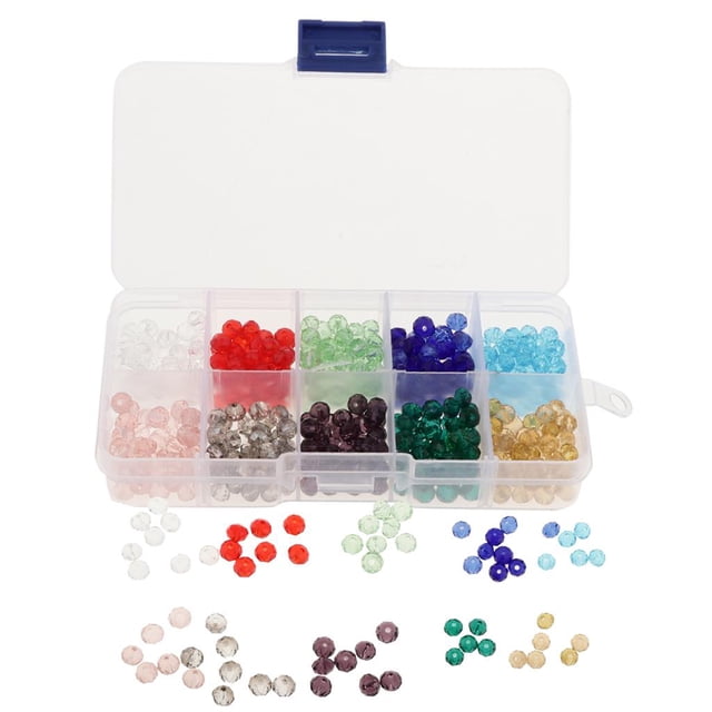 Venta al por mayor de 500 piezas de facetadas de de 6 mm para fabricación con caja de CUTICAT Perlas rondelle facetadas