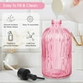 thumbnail image 6 of 1pc 13.5 oz Glass Soap Dispenser, Manual Press Hand Soap Dispenser Bottle, Skin & Body Wash Storage Bottle, Reusable, Pink, 6 of 13