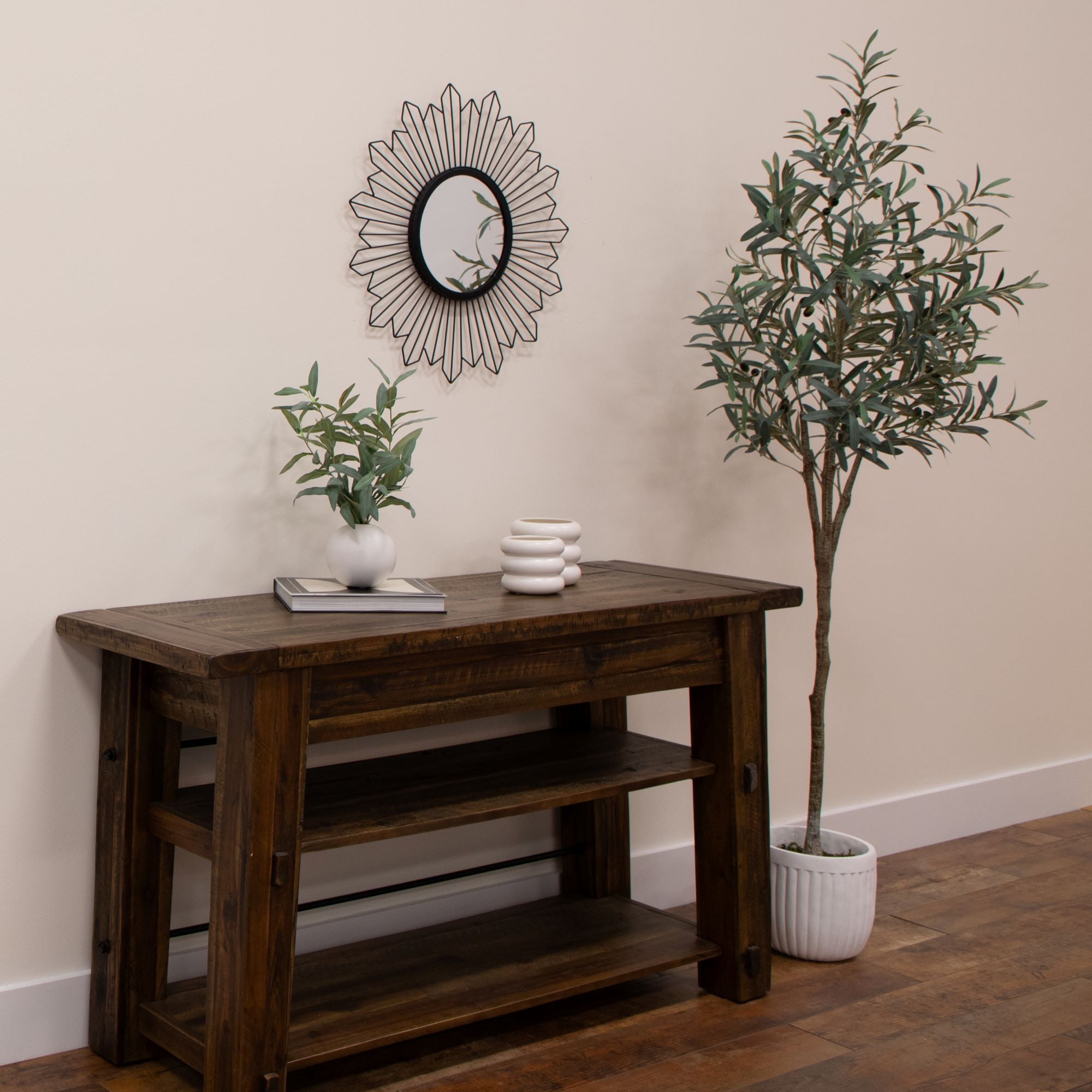 Better Homes & Gardens 6'H Artificial Indoor Olive Tree in Ceramic Plant Container