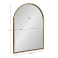 thumbnail image 6 of Kate and Laurel Valenti Metal Frame Arch Wall Mirror, Gold, 24x32, 6 of 8