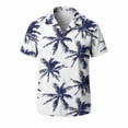 thumbnail image 5 of Viikei Long Sleeve Going Out Tops,Men's Hawaiian Shirt Short Sleeves Printed Summer Beach Shirts Blouse Shirt White S, 5 of 8
