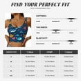 thumbnail image 6 of Lsque Ocean Floor Animals Printed Women'S Sports Bra, Compression, Moisture Wicking, High-Impact Sports Bra For Women,Supportive sports bra-Medium, 6 of 9