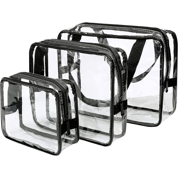 Transparent Tote Bag See-through Shoulder Bag Travel Handbag Clear Tote Bag Travel Bags Pvc Toiletry Bag Travel Organizer Bag, Meets Stadium Standard