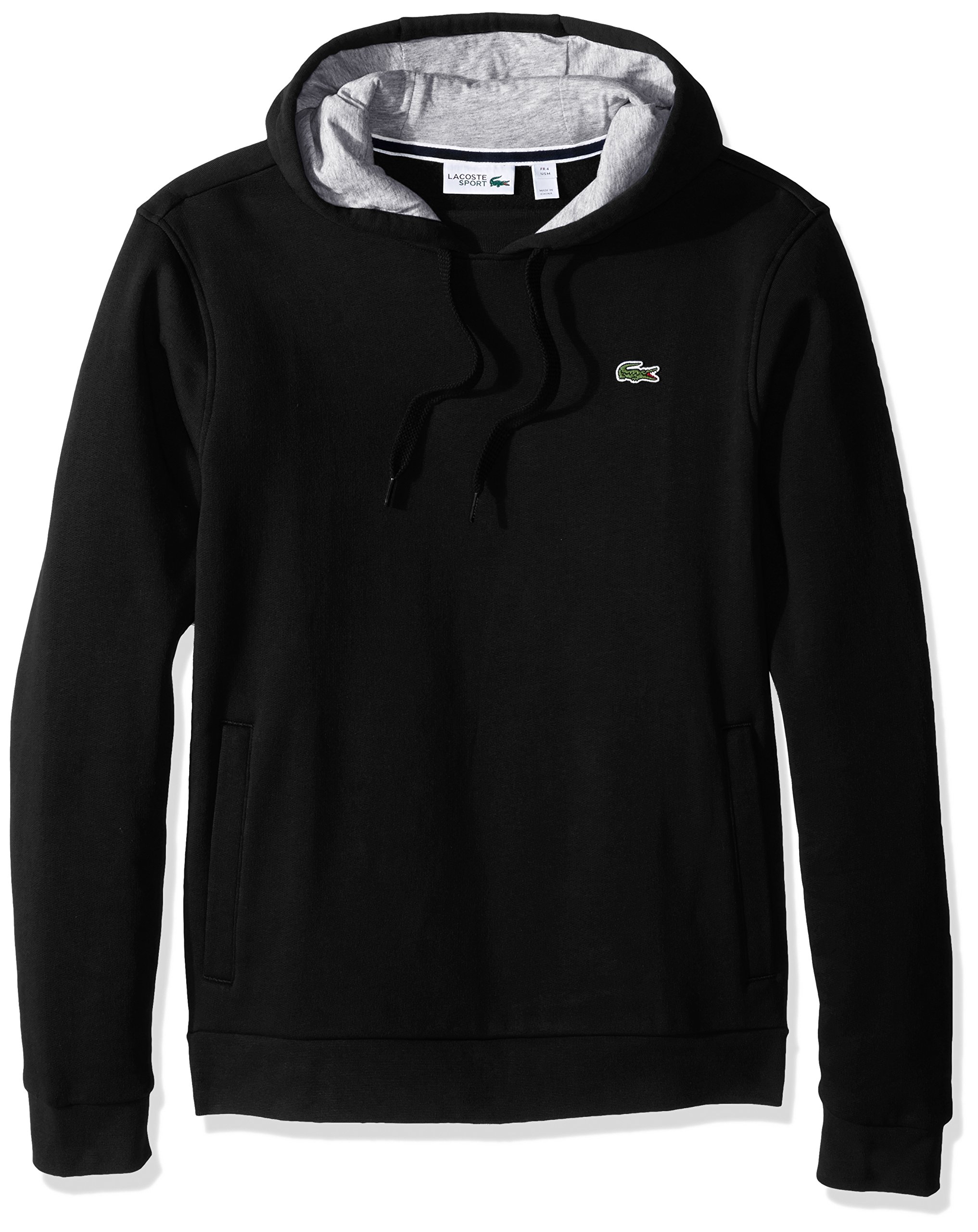 lacoste men's hooded fleece sweatshirt
