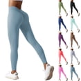 thumbnail image 7 of Women's High Waisted Scrunch Butt Leggings Stretchy Workout Yoga Pants, 7 of 7