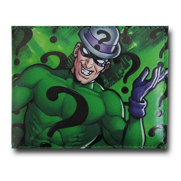 Riddler Sublimated Question Marks Wallet