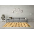 thumbnail image 3 of Ahgly Company Indoor Square Abstract Brown Modern Area Rugs, 3' Square, 3 of 4
