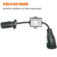thumbnail image 3 of USA to European Trailer Light Converter 7 Way Flat Socket (US Vehicle) to 13-Pin Round Plug (EU Trailer), 3 of 7