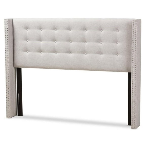 Bowery Hill King Panel Headboard in Grayish Beige
