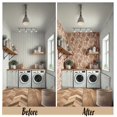 thumbnail image 3 of S4Sassy Peel & Stick Vinyl Wallpaper, Vintage Floral Trail Wall Paper Contact Paper Waterproof - Brown, 25"x60", Removable Asian Style Covering for in Bedrooms & Living Areas, Renter Spaces, Cabinets, 3 of 9