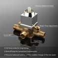 thumbnail image 4 of Boyel Living 10 inch Rain Shower System Single Function Wall Mount Square Shower Head,Chrome, 4 of 9