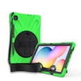 thumbnail image 2 of KIQ Shield Series Galaxy S6 Lite Case , Heavy Duty Tablet Shockproof Rugged Cover W/Stand Shoulder Strap for Samsung Galaxy Tab S6 Lite Case 10.4-inch 2022/2020 P610/P613/P615/P619 [Green], 2 of 8