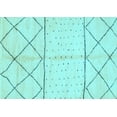 thumbnail image 1 of Ahgly Company Indoor Rectangle Solid Light Blue Modern Area Rugs, 5' x 8', 1 of 4