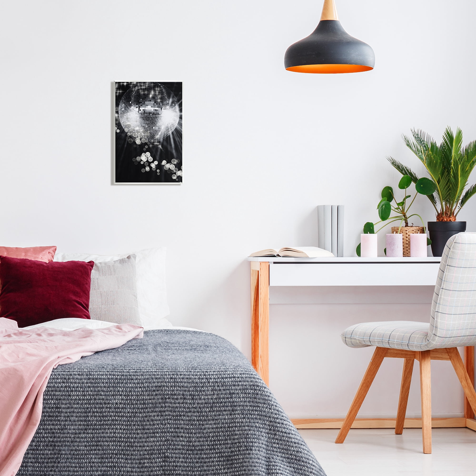Stupell Industries Glimmering Disco Ball Literature & Flim Photography Unframed Art Print Wall Art, 10 x 15