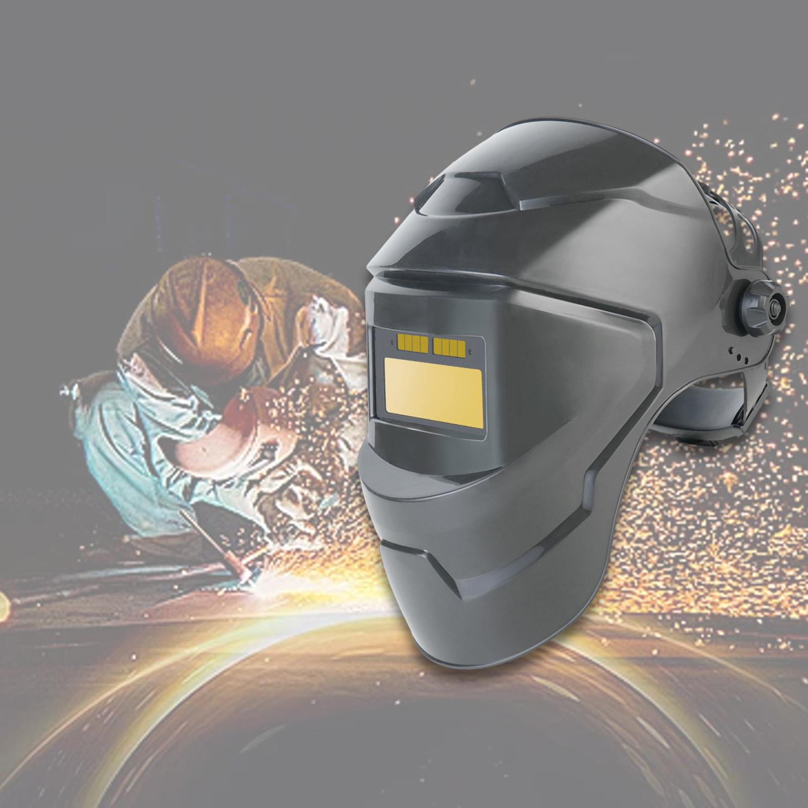 funtasica Auto Darkening Welding Helmet Protector Equipment Breathable Protection Supplies Adjustable Convenient Professional Cover Gold