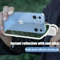 thumbnail image 3 of Smartphone Camera Mirror Reflection Clip Kit, Mirror Effect Lens - Capture Stunning Reflections Instantly, Adjustable HD Glass Vertical Clip on Selfie Mirror for Back Camera Recording (White*2), 3 of 8