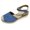Blue, variant on ELABCH Sandals for Women Summer Casual Hollow Out Sandals with Wedge Toe Black Size 5.5