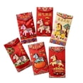 thumbnail image 1 of Année du Cheval Enveloppes Rouges Brodées Année du Printemps Festival Chanceux Nouveau Paquet Rouge Y2h7, 1 of 7