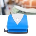 thumbnail image 1 of Hole Punching Machine, Bottom Equipped with Plastic Pad Adjustable Hole Punch  for Home for Office Black,Blue, 1 of 8
