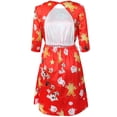 thumbnail image 3 of Fancyinn Women's Backless Fit and Flare A-Line Midi Cocktail Christmas Gingerbread Man Print Dress, 3 of 5