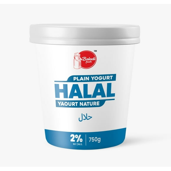 Baladi Fresh Yogurt Plain 2% Baladi Fresh Halal Yogurt Plain 2%