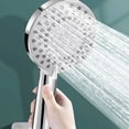 thumbnail image 1 of SuoKom Large Panel Shower Set with Hose and Base Shower Head -Large Panelshower Head High Pressure 5 Spray Modes Handheld Shower Head 锛圚ose59In锛?, 1 of 9