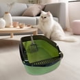 thumbnail image 6 of Gazechimp Cat Easy Cleaning Container Tray Kitty Sturdy Cat Toilet Sand Box Green, 6 of 8