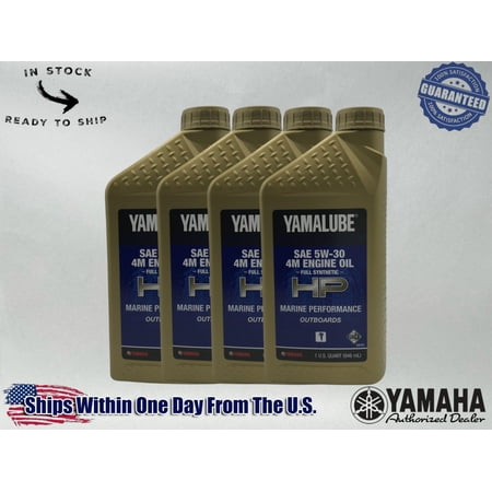 Yamaha Yamalube 5W-30 FS 4M FC-W Marine Engine Oils LUB-05W30-FC-12- 4 PACK