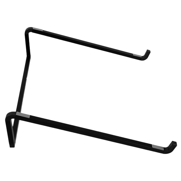 SOPOTUTU Ergonomic Black Metal Laptop Stand - Sturdy and Simple Desktop Elevation