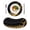 Black, variant on Marble Black Round 13 Inch Placemats Set of 8, Vintage Gold Art Abstract Farmhouse HeatResistant Non Slip Place Mats for Dining Table, Wipeable Braided Kitchen Table Mats for Housewarming
