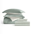 thumbnail image 7 of Noble Linens 7 Piece Bedding Bundle, Reversible Comforter and Patterned Sheet Set, Full, 7 of 7