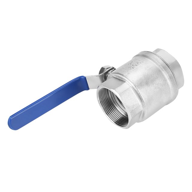 Válvula de bola de acero inoxidable 304 de dos piezas con rosca hembra de paso completo de 2" DN50 1000 WOG