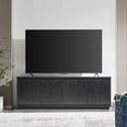 thumbnail image 2 of Evelyn&Zoe Presque Rectangular TV Stand for TV's up to 75", Black Grain, 2 of 10