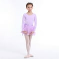 thumbnail image 5 of Gyratedream Toddler Girls Long Sleeve Ballet Leotards Dresses Dance Skirt Gymnastic Ballerina Outfit Dress, 5 of 7